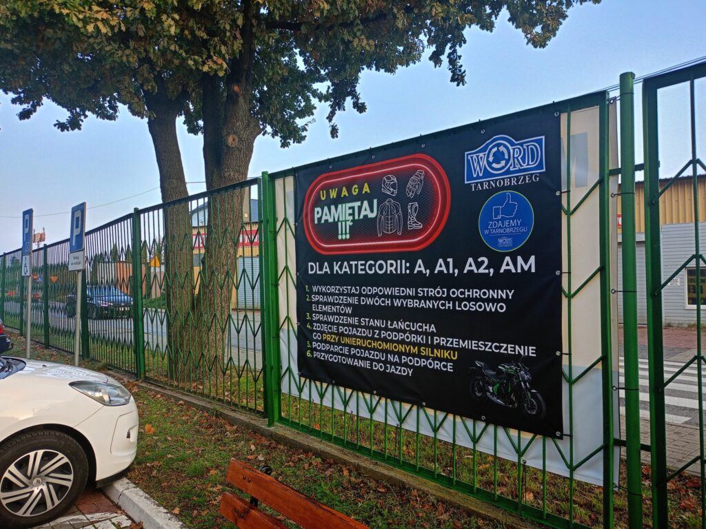 Zwróćcie prosimy uwagę, jeśli jedziecie do WORDu. Sezon motocyklowy dobiega końca, ale jeszcze jeździmy.